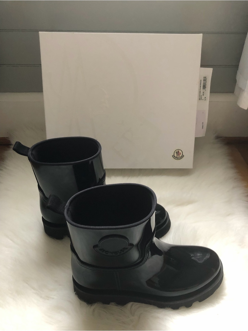 Moncler sz 38 Ginette Rain Boots